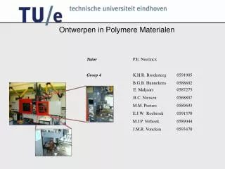 ontwerpen in polymere materialen