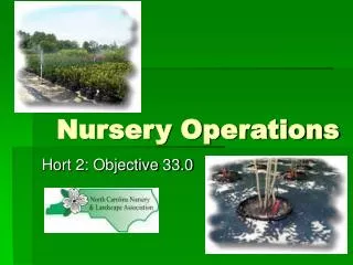 Nursery Operations