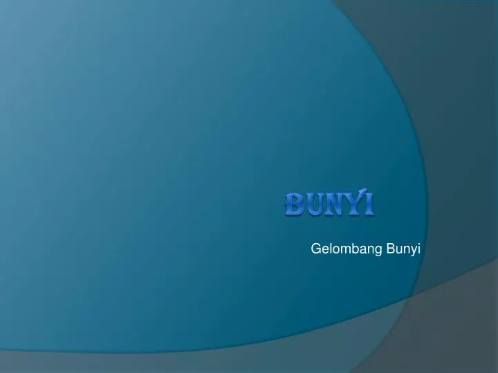 gelombang bunyi