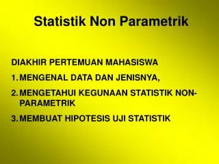 statistik non parametrik