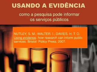 usando a evid ncia