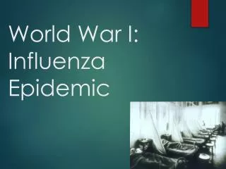 World War I: Influenza Epidemic