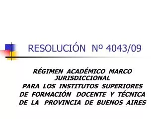 resoluci n n 4043 09