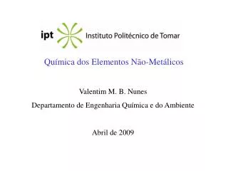 qu mica dos elementos n o met licos