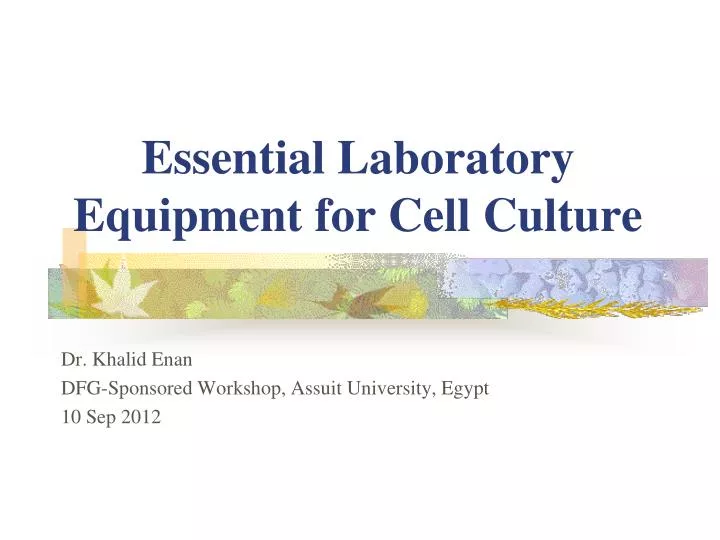 essential laboratory equipment for cell culture