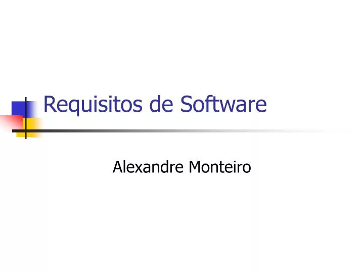 requisitos de software
