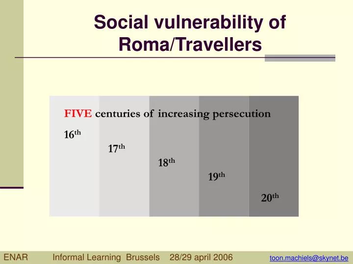 social vulnerability of roma travellers