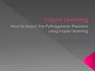 Inquiry Learning