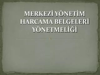 merkez y net m harcama belgeler y netmel