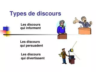types de discours