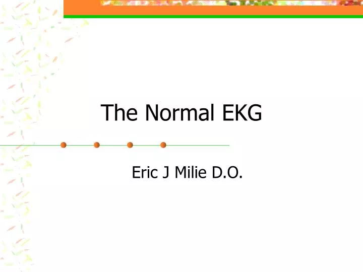the normal ekg