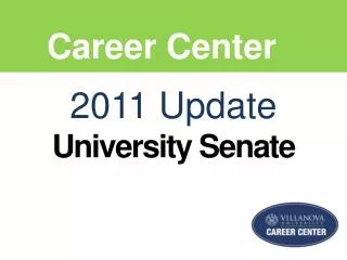 2011 Update University Senate