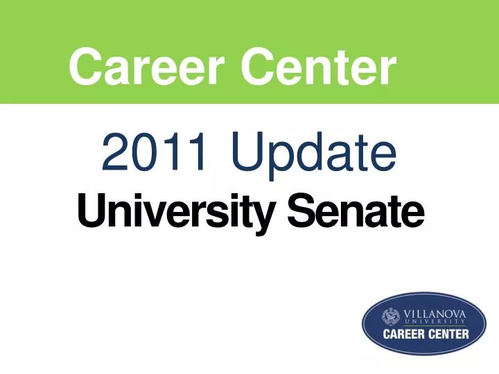 2011 update university senate