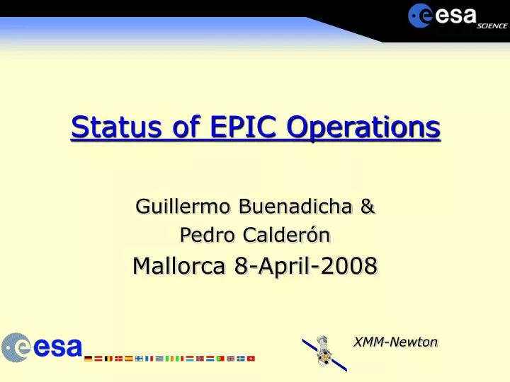 status of epic operations