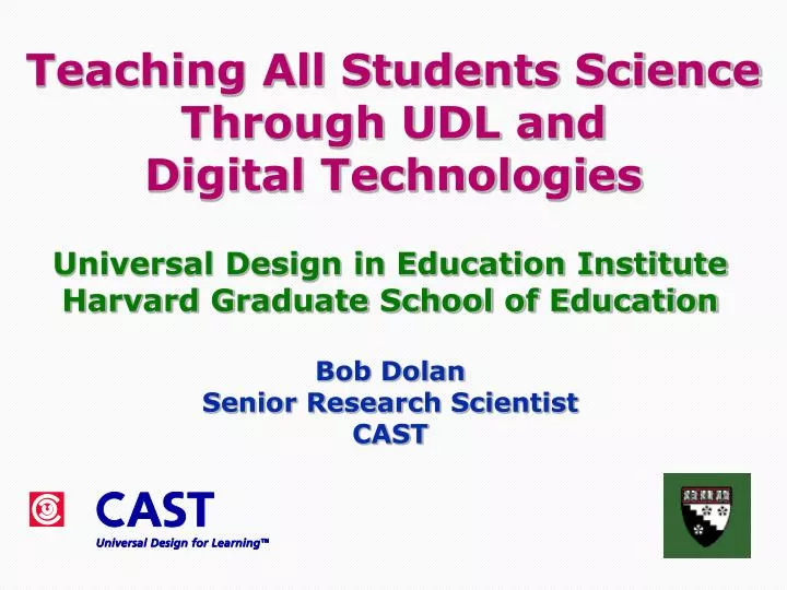 teaching all students science through udl and digital technologies