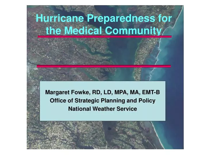 hurricane preparedness for the medical community