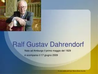 ralf gustav dahrendorf
