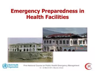 Emergency Preparedness in Health Facilities