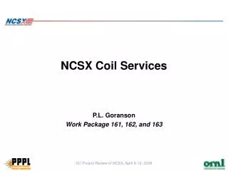 NCSX Coil Services