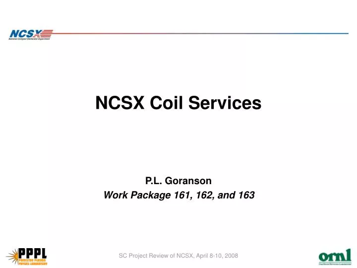 ncsx coil services