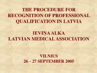 Certification of Latvian qualifications