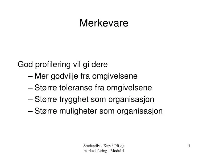 merkevare