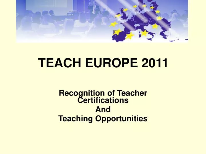 recognition of teacher certifications and teaching opportunities