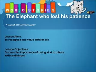The Elephant who lost his patience A Gujarati Story by Yash Jagani