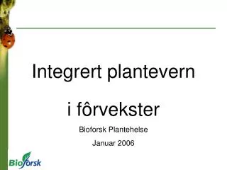 integrert plantevern
