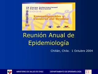reuni n anual de epidemiolog a