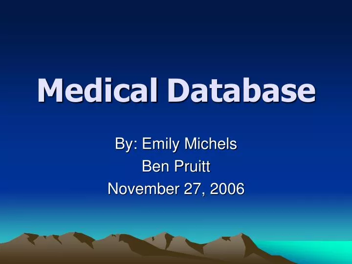medical database