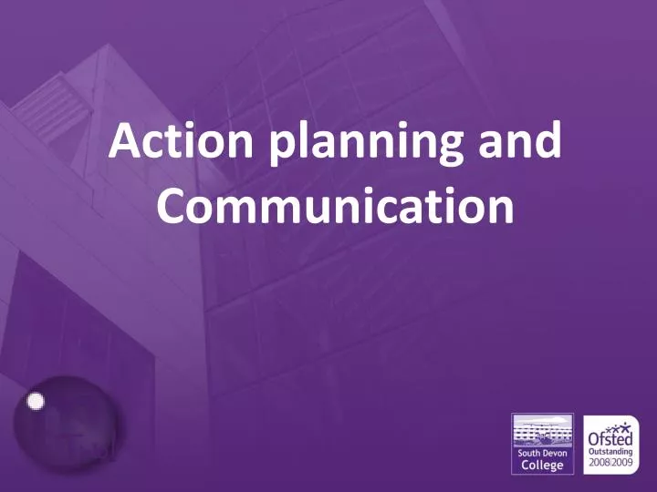 action planning and communication