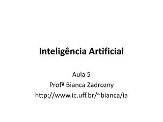intelig ncia artificial