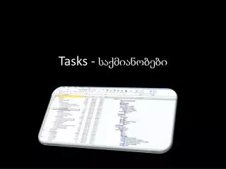 tasks