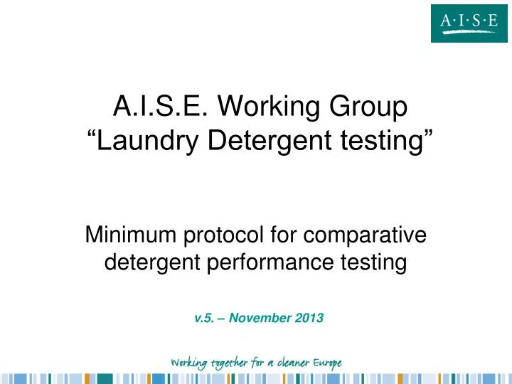 a i s e working group laundry detergent testing