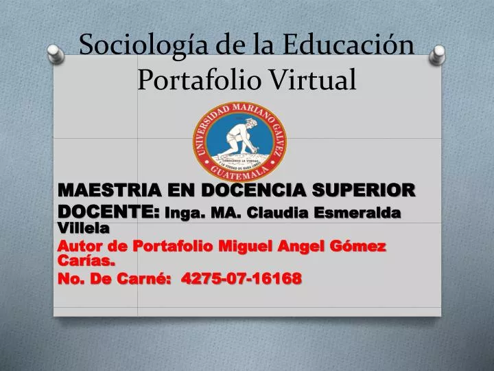 sociolog a de la educaci n portafolio virtual