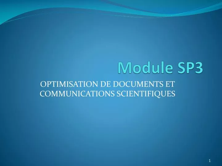 module sp3