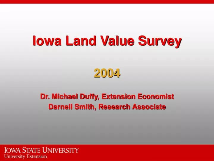 iowa land value survey