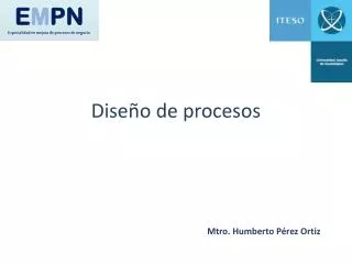 dise o de procesos