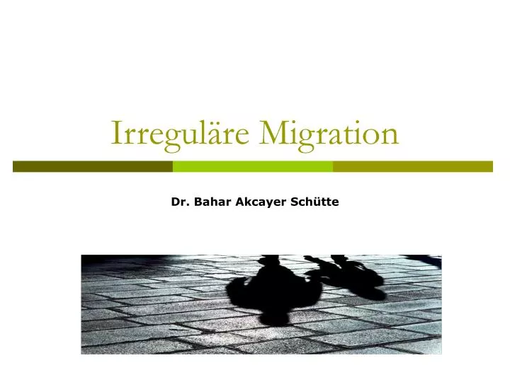 irregul re migration
