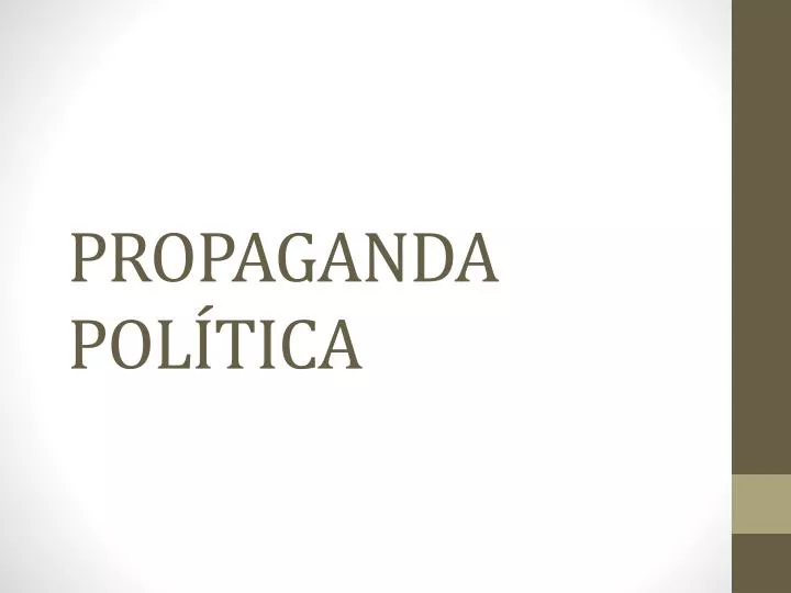 propaganda pol tica