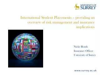 Nicky Routh Insurance Officer University of Surrey