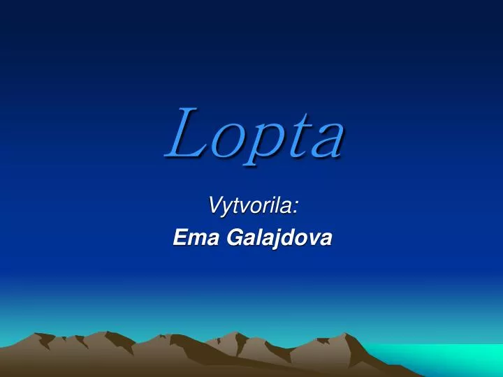 lopta