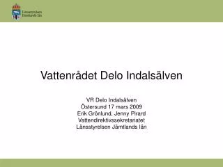 vattenr det delo indals lven