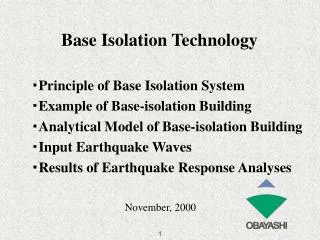 Base Isolation Technology