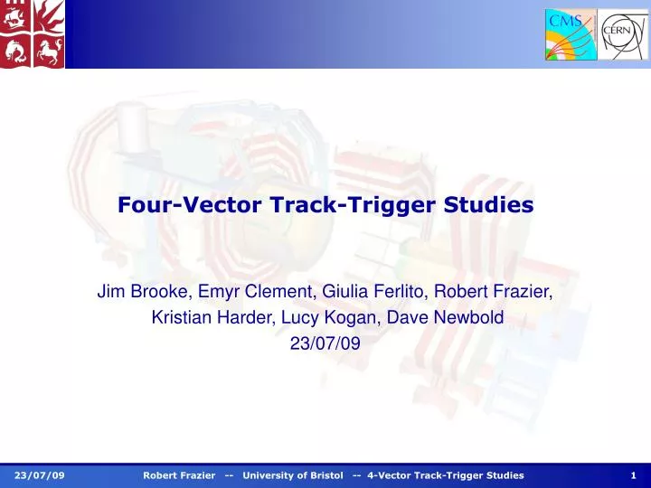 four vector track trigger studies