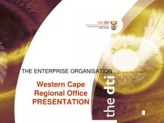 Western Cape Regional Office PRESENTATION