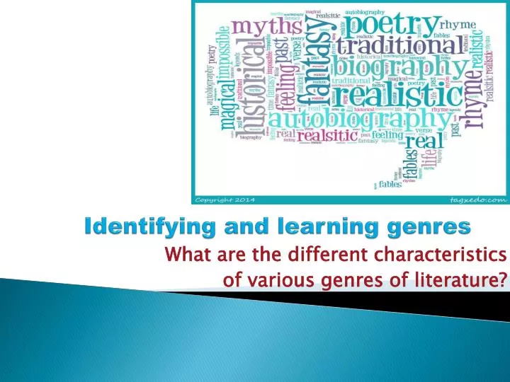 identifying and learning genres
