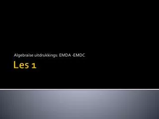 algebra se uitdrukkings emda emdc