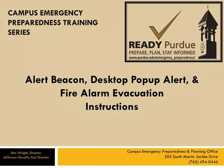 alert beacon desktop popup alert fire alarm evacuation instructions